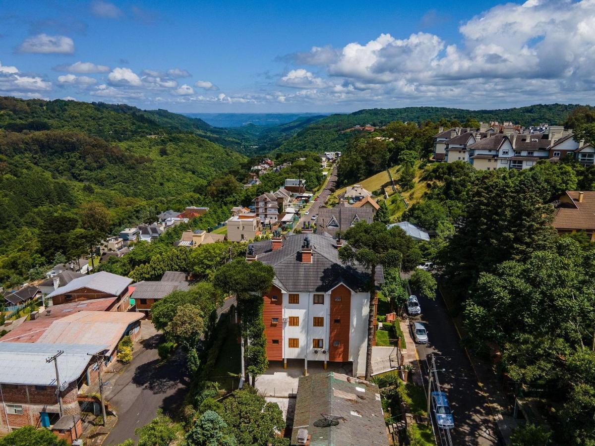 Cristo Rei 302 - Apartamento Em Gramado - Vista Para O Vale Apartment Exterior photo