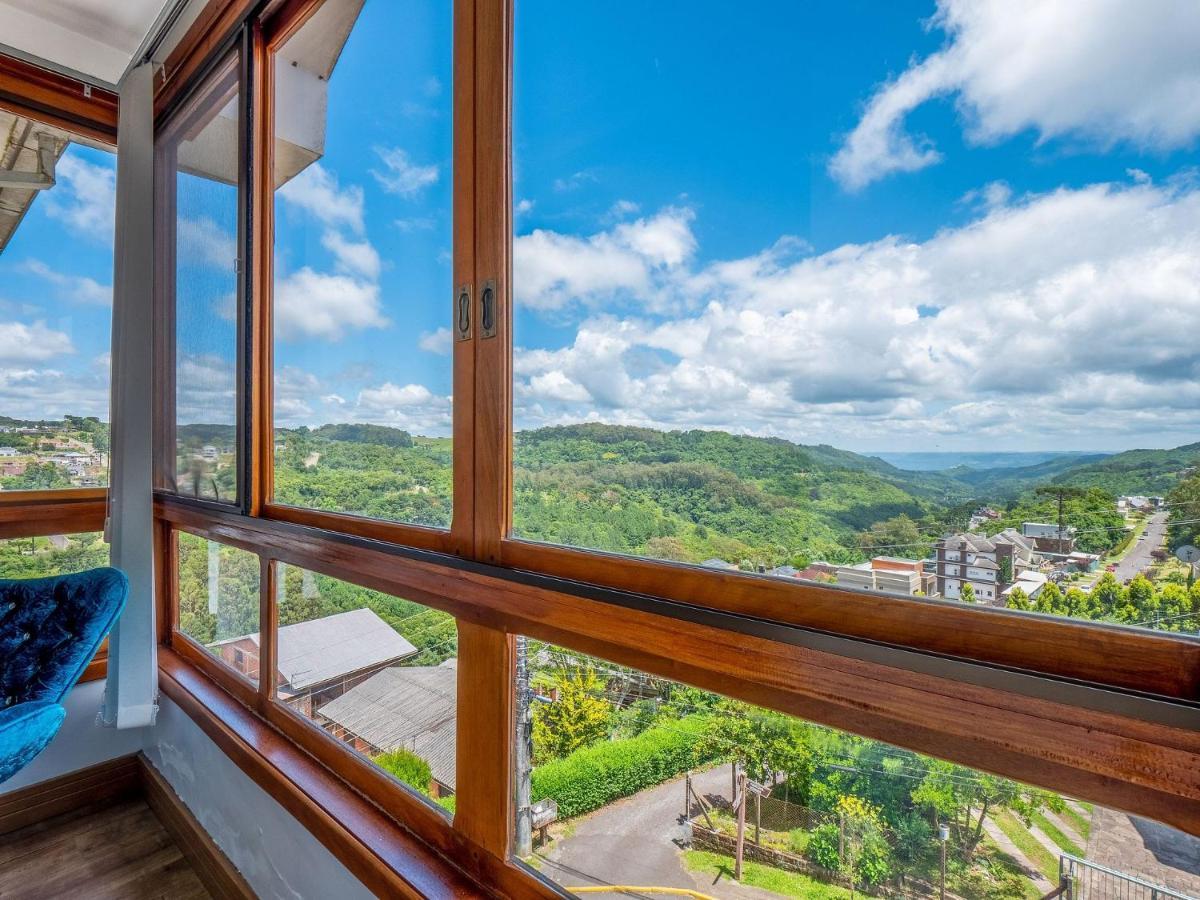 Cristo Rei 302 - Apartamento Em Gramado - Vista Para O Vale Apartment Exterior photo
