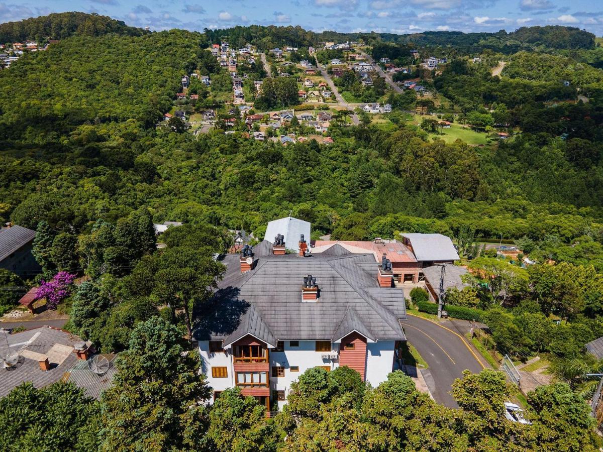 Cristo Rei 302 - Apartamento Em Gramado - Vista Para O Vale Apartment Exterior photo
